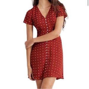Madewell Button Front swing dress Size 12